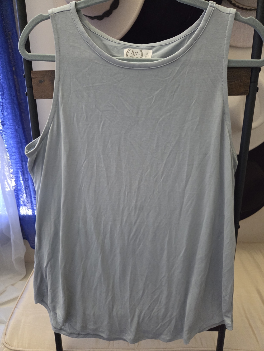 Maurices Pale Blue Crewneck Tank Top